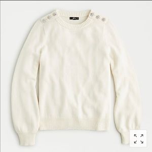 J.crew jewel button sweater, NWT, sz s, NWT